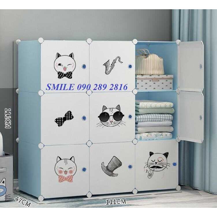 TỦ NHỰA ĐA NĂNG LẮP GHÉP THÔNG MINH 9 Ô  bảo hành 1 năm