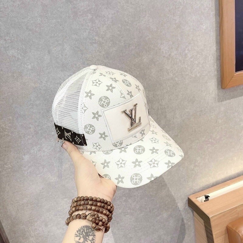 NÓN KẾT PHỐI LƯỚI IN HOẠ TIẾT LVVV CỰC THOÁNG MÁT NĂNG ĐỘNG