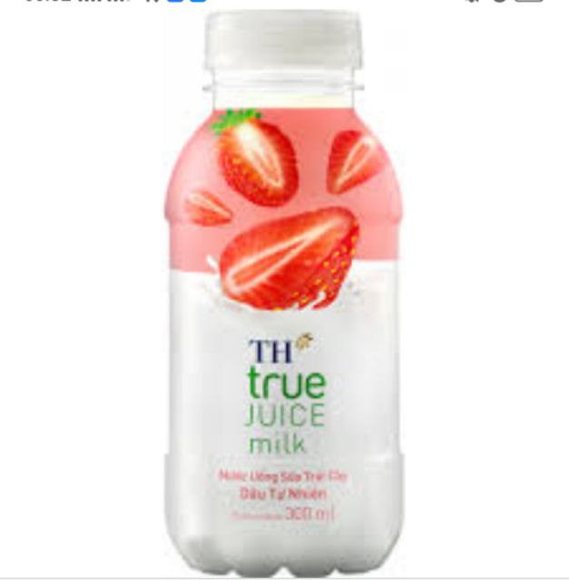 Thùng 24 chai Sữa Trái Cây TH true JUICE( Cam/ Dâu ) Lốc 6 Chai 300ml × 4 lốc