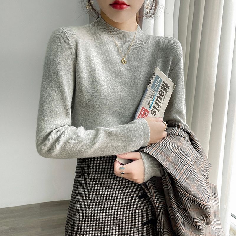 Áo Sweater Cổ Cao Ôm Dáng Phong Cách Thời Trang Thu Đông  Mới