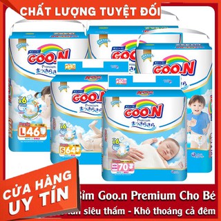 Tã Bỉm Goon Premium Dán/Quần size NB70 - S64 - M60 - L50 - M56 - L46 - XL42 [MẪU MỚI]