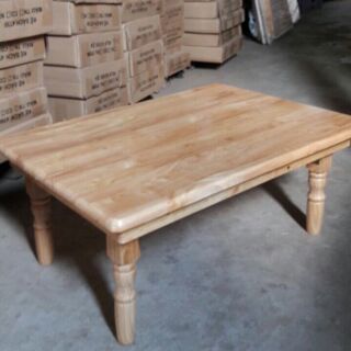 Bàn trà chân gỗ tiện 50x70x30 cm