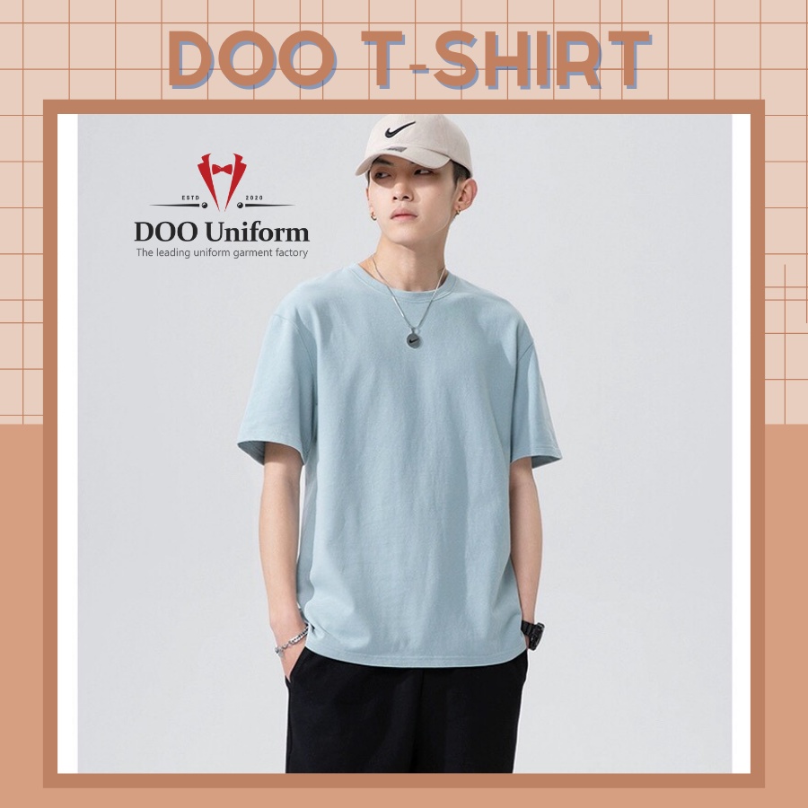 [DOO T-SHIRT] Áo Thun Xanh Pastel Unisex Nam (Cotton 100%)