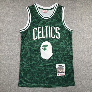 NBA Jersey Boston Celtics No.93 Bape Bape Jersey Sports vest green Easy monkey celtics joint edition The New