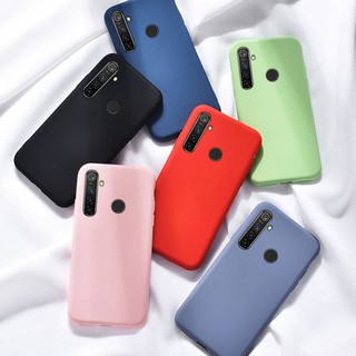 Ốp điện thoại silicone màu sắc ngọt ngào dành cho Realme 5 5 Pro