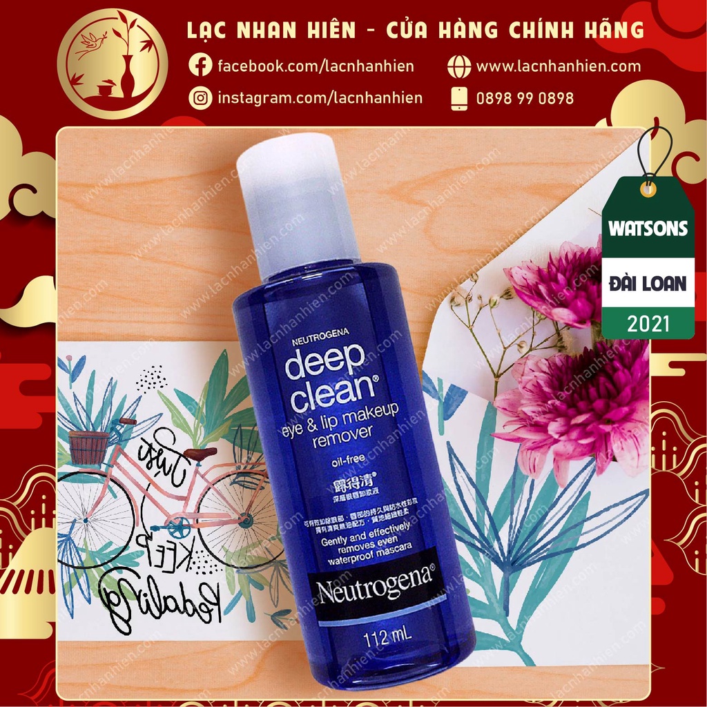 NƯỚC TẨY TRANG NEUTROGENA CHO MẮT & MÔI ❤ NEUTROGENA DEEP CLEAN EYE & LIP MAKEUP REMOVER