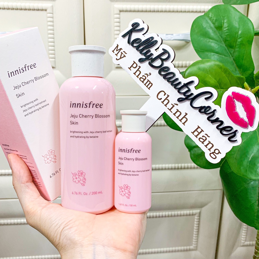 Nước hoa hồng trắng da Innisfree Jeju Cherry Blossom Skin