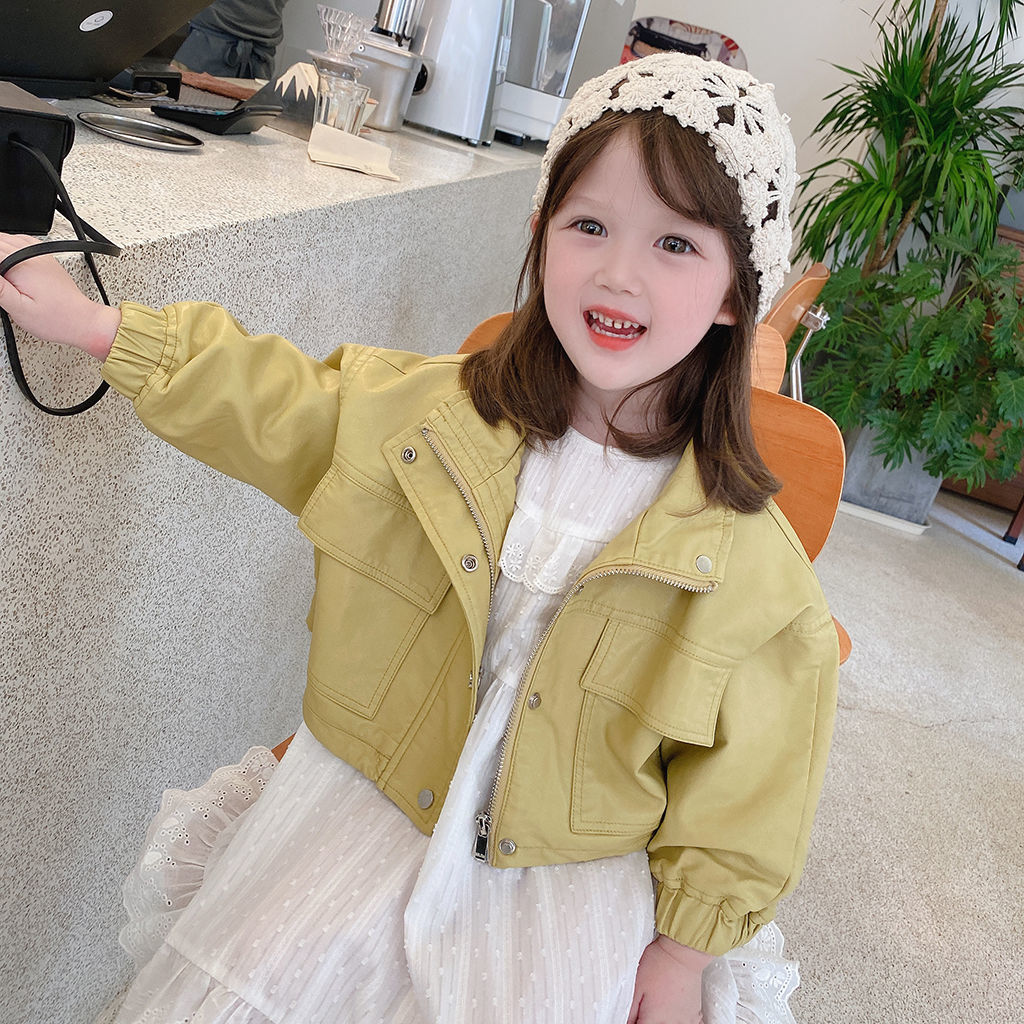 Áo Khoác Da Thời Trang Dành Cho Bé Gái