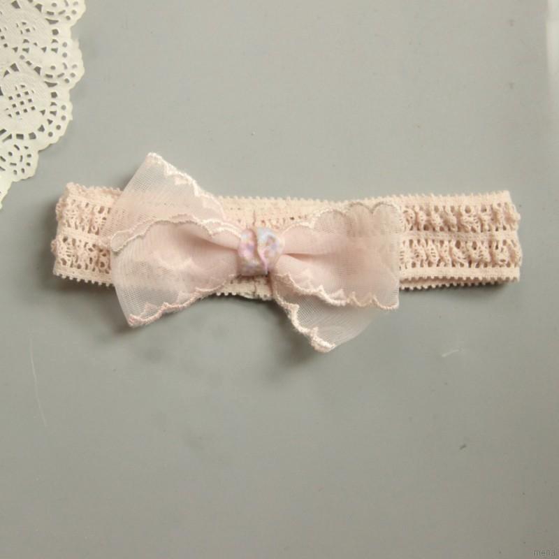 Băng đô vải đính hoa xinh xắn cho bé