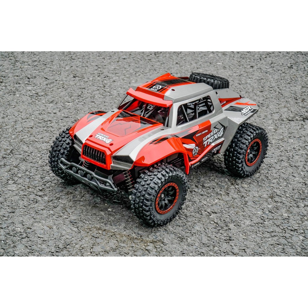 Ô TÔ ĐIỀU KHIỂN TỪ XA TRX4 MÀU ĐỎ, TỐC ĐỘ CAO, XE VƯỢT MỌI ĐỊA HÌNH, ĐẢM BẢO CHƠI LÀ MÊ