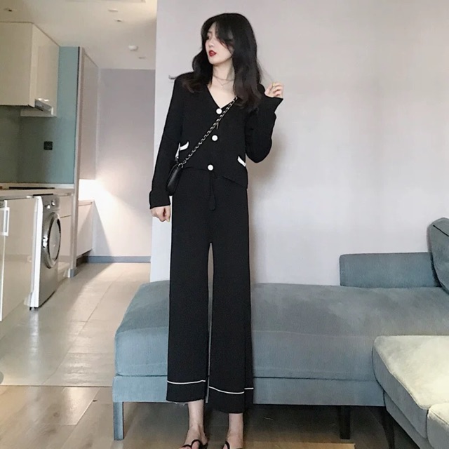 [Mã WASTCOOL giảm 15% tối đa 50K đơn 99K] (Sẵn trắng S/L) Set len tăm dệt kim Quảng Châu sang chảnh ( có ảnh thật) | BigBuy360 - bigbuy360.vn