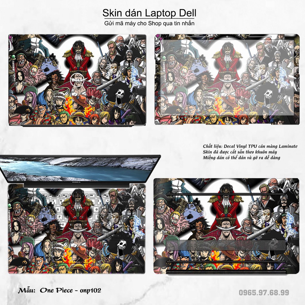 Skin dán Laptop Dell in hình One Piece _nhiều mẫu 10 (inbox mã máy cho Shop)