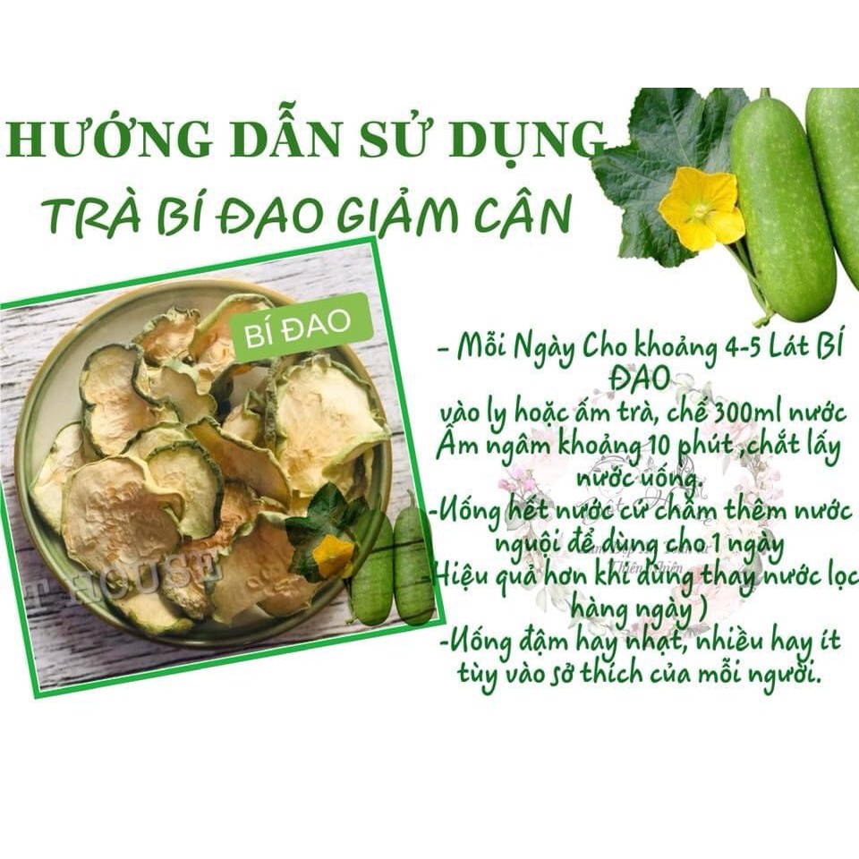 500G TRÀ BÍ ĐAO SẤY KHÔ THƠM NGON THANH NHIỆT, MÁT GAN, GIẢI ĐỘC