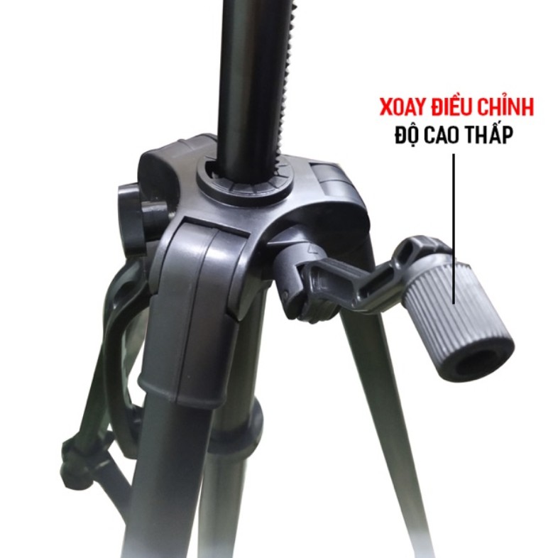 Chân Đỡ Máy Ảnh Điện Thoại Cao 1M5 -Tripods Máy Ảnh Điện Thoại Chuyên Nghiệp 3366 - Tặng Kẹp Điện Thoại Và Remote