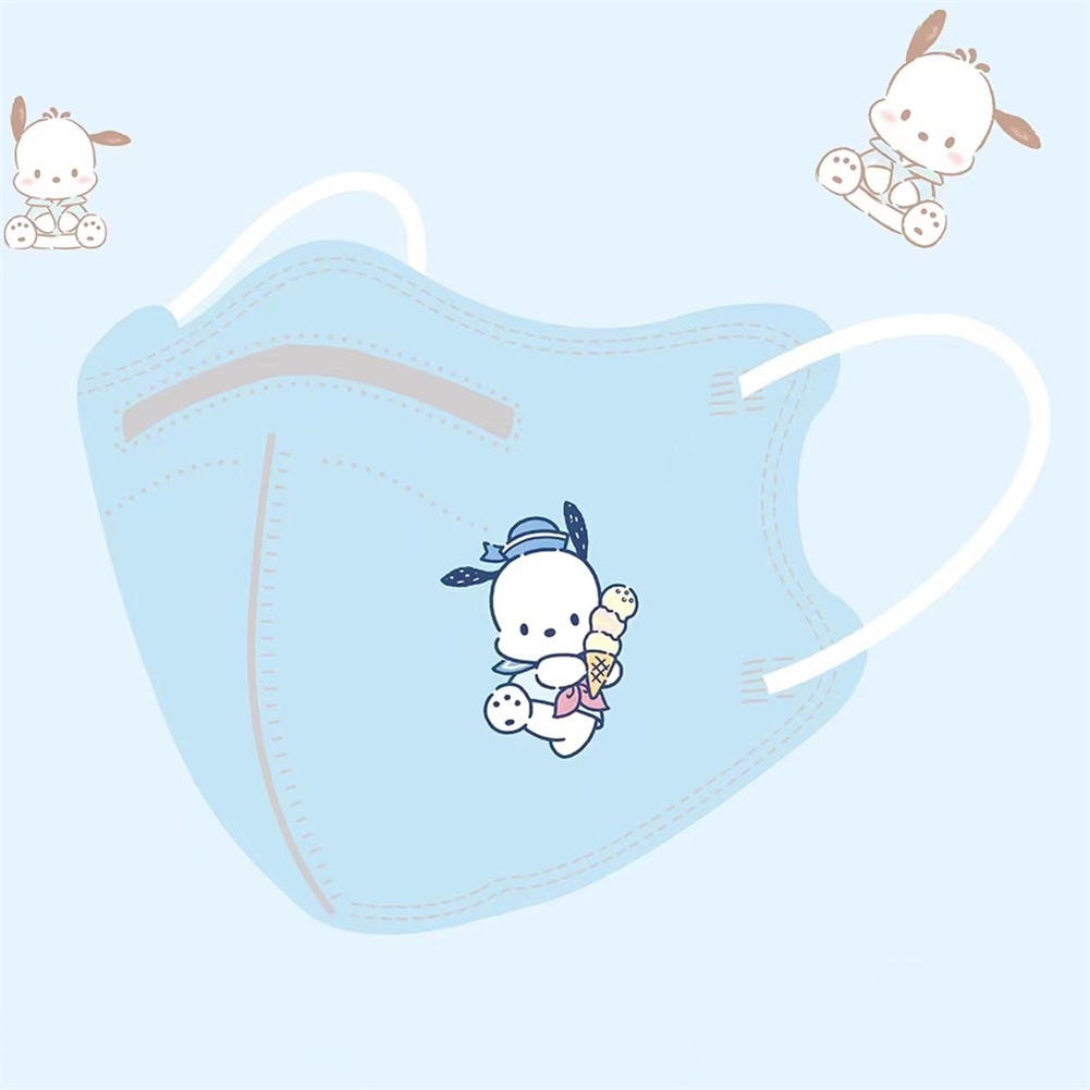 Set 10 Khẩu Trang 5D 4 Lớp Ngăn Chặn Bụi In Hoạt Hình Winnie Bear / Totoro / Cinnamoroll Dùng Một Lần Dành Cho Người Lớn