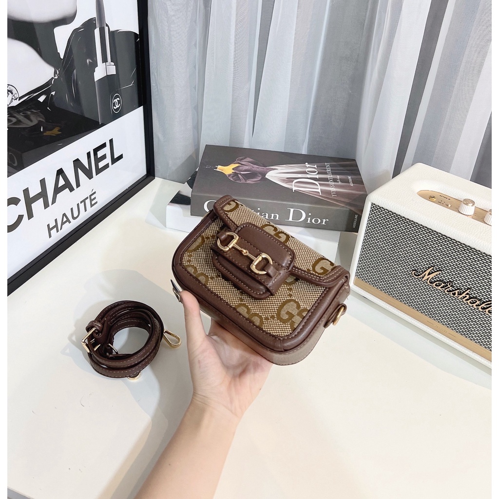 TÚI Đeo chéo HÀ HỒ mini dây tháo rời túi da cao cấp hàng chuẩn QC loại 1