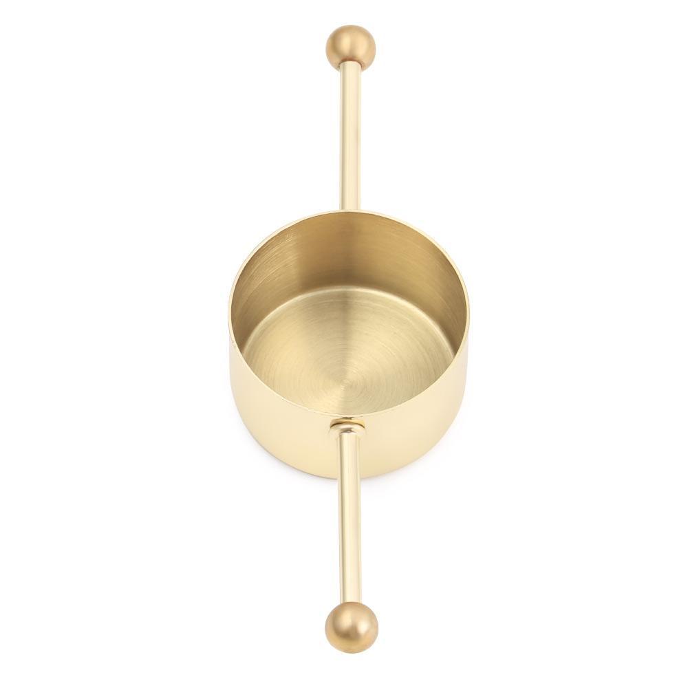 KRNY Cốc Đong Bằng Thép Không Gỉ Hai Đầu Tiện Dụng Cho Nhà Bếp