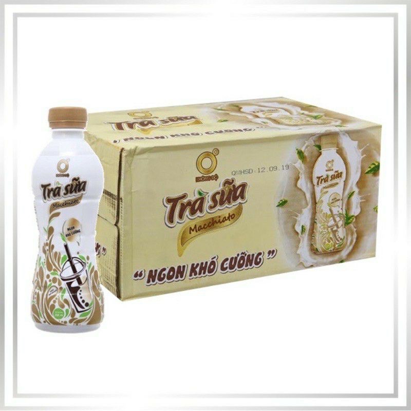 Trà sữa Machiato 0 độ chai 268ml date mới