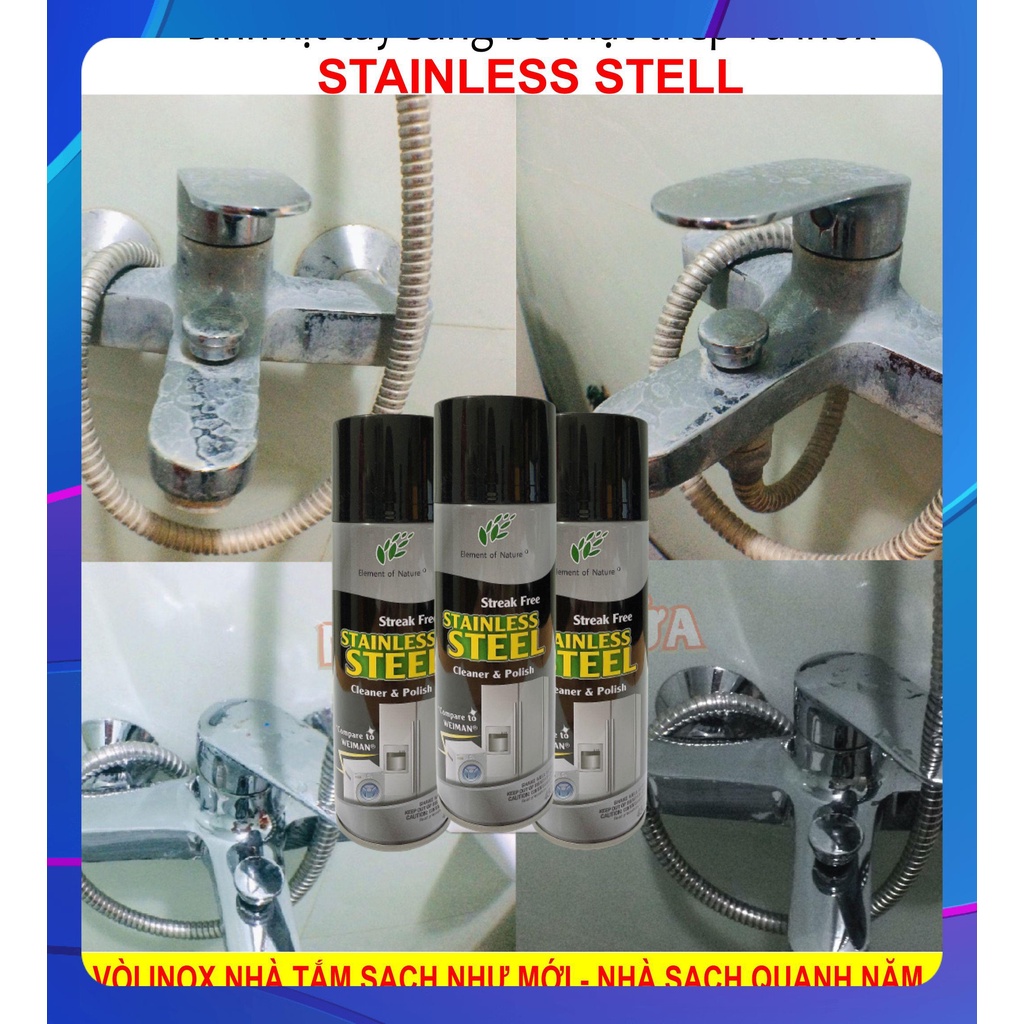 [Siêu Sale] Bình xịt đánh bóng bề mặt dụng cụ Inox AIBO hiệu quả vượt trội