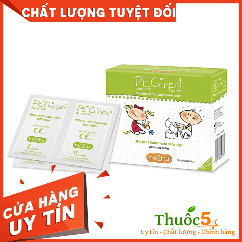 PEGINPOL 3350 bột nhuận tràng giảm táo bón hiệu quả 100g
