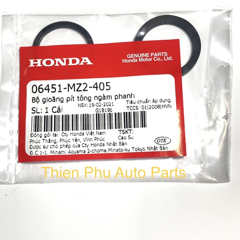 Bộ gioăng pít tông ngàm phanh 22x27 SEAL SET,PISTON 06451-MZ2-405