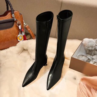 (Order) Bốt đùi da gót 5cm⚡️ANDUSTORE⚡️[VIDEO +ẢNH THẬT]
