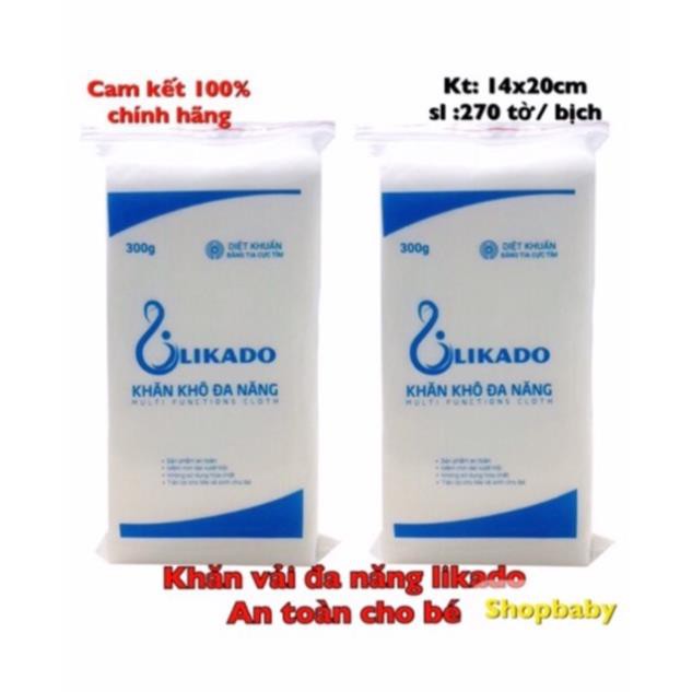 Khăn vải khô đa năng Likado đủ loại 300g / 400g