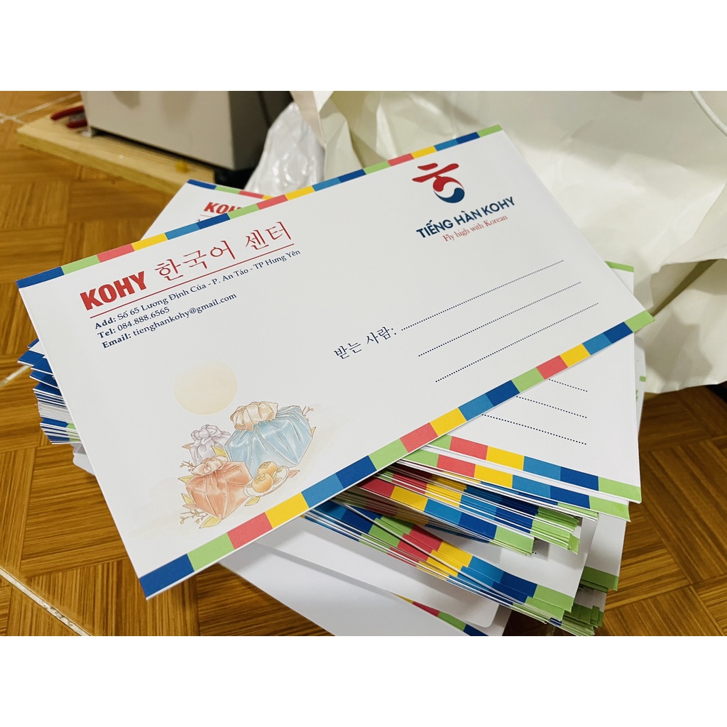 In Phong Bì Thư 12 x 22 cm Theo Yêu Cầu