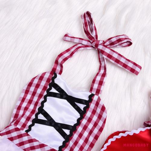 Set Đầm Công Chúa + Áo Choàng Màu Đỏ Dễ Thương Xinh Xắn Cho Bé Gái