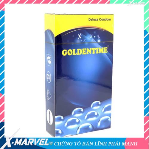 Bao cao su giá rẻ tiết kiệm Golden Time xanh gai 10 chiếc XMARVEL