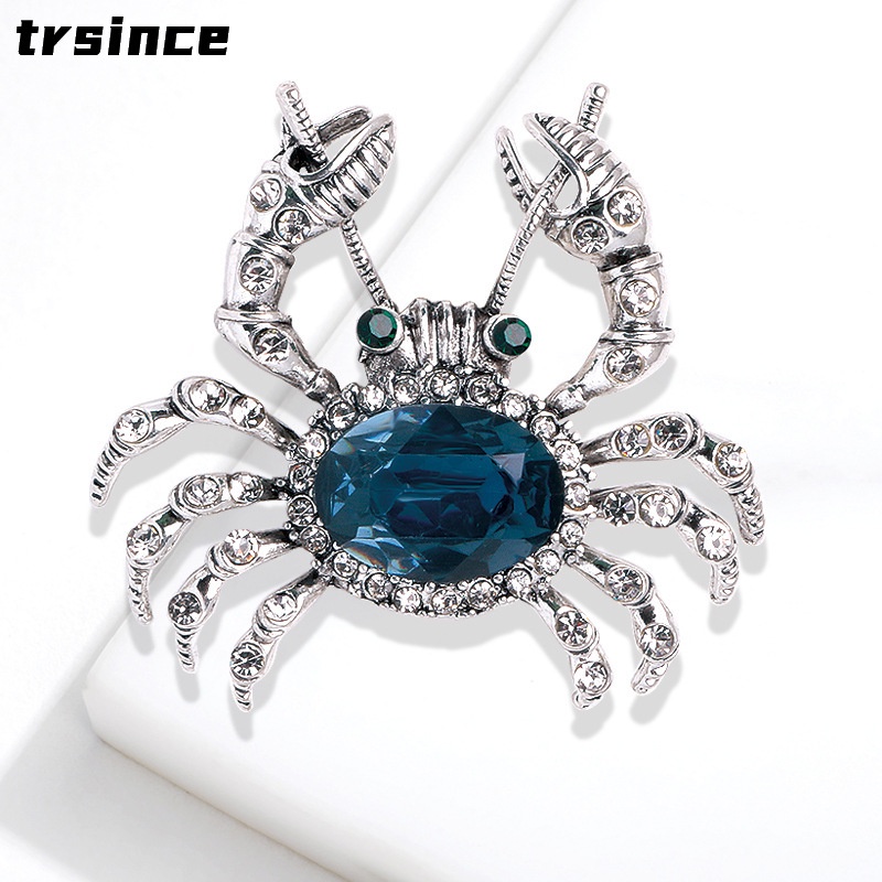 Ghim Cài Áo Hình Con Cua Đính Đá Thời Trang