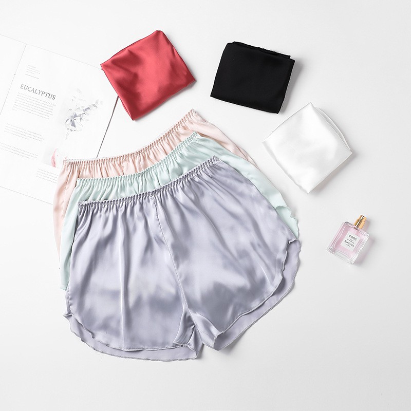 Quần đùi nữ mặc nhà lụa satin cao cấp 4LOVA cạp chun co dãn mềm mại quyến rũ nhiều màu có size EVA074 | BigBuy360 - bigbuy360.vn