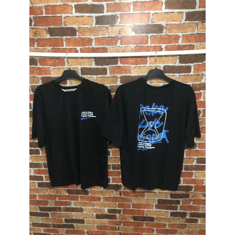 (hình tự chụp)Áo thun tay lỡ unisex King1. Áo phông in hình đồng hồ cát