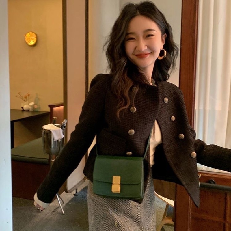 Áo Khoác Dạ Tweed phong cách Cổ Điển