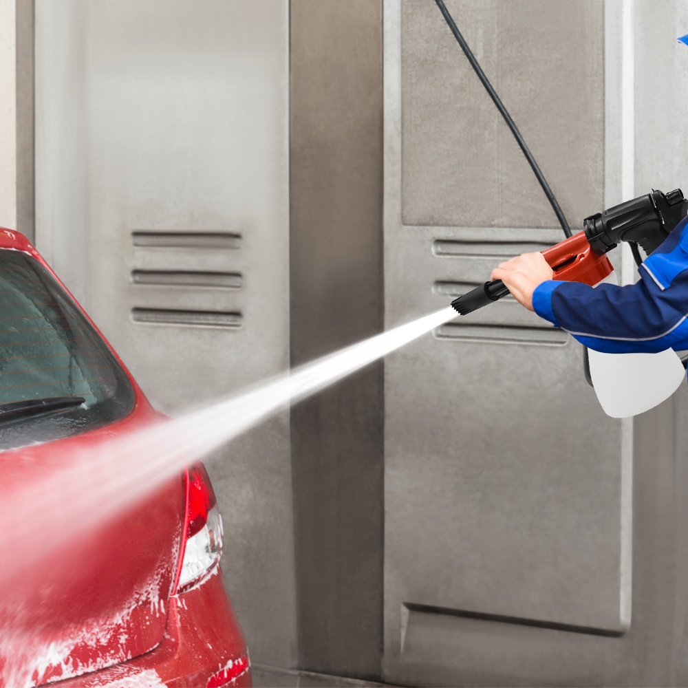Súng Xịt Bọt Tuyết Rửa Xe Áp Suất Cao Bằng Sợi Nhỏ + Găng Tay Rửa Xe Hơi Áp Suất Cao