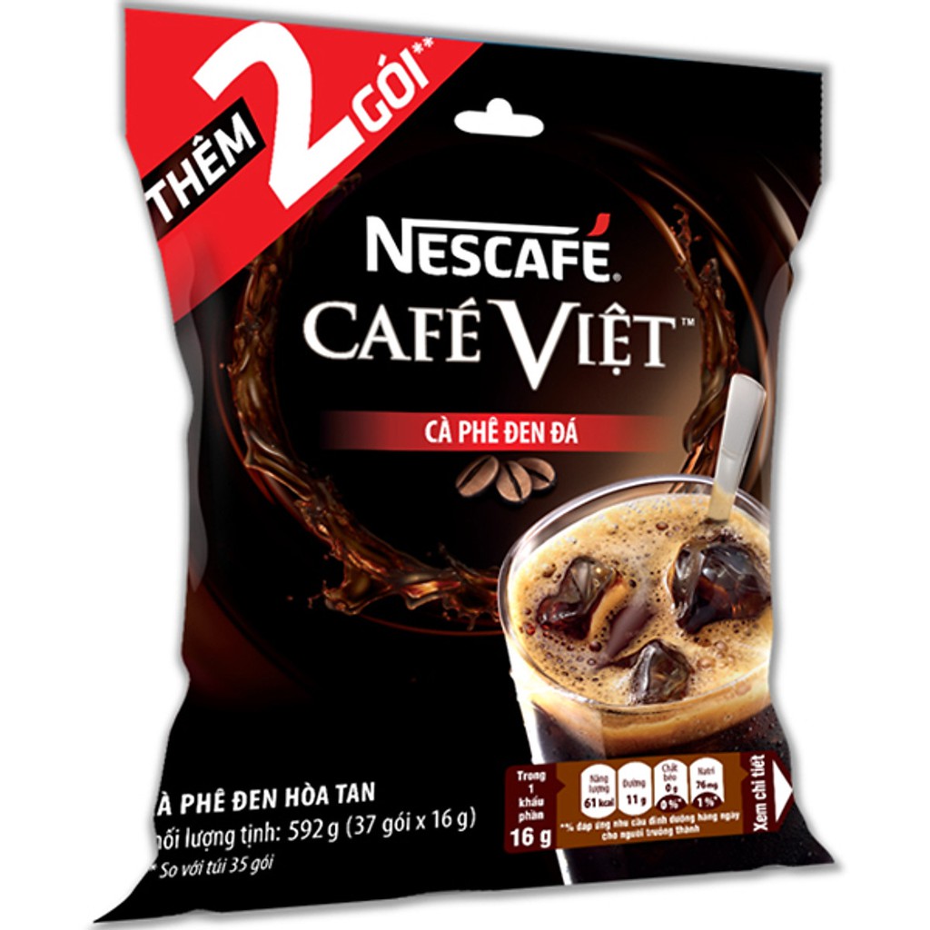 Nescafe Việt Bịch Đen 35 gói x16gr