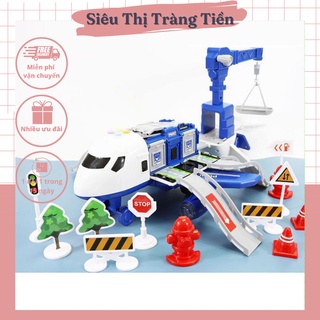 Đồ chơi máy bay biến hình xe cảnh sát xe cứu hỏa cỡ lớn đồ chơi vận động cho bé trai bé gái đồ chơi cho trẻ từ 3 tuổi