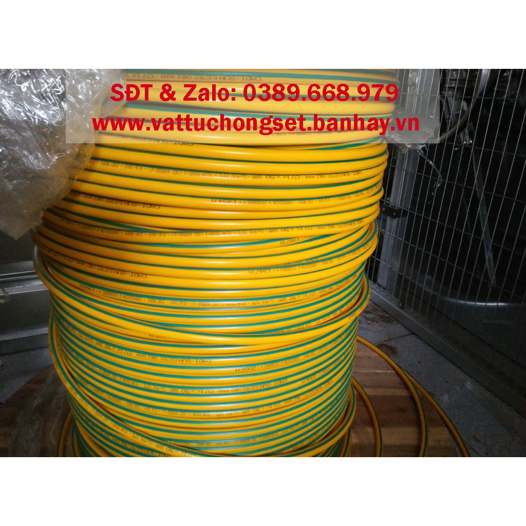 Dây tiếp địa Tân Phú M50, thiết diện 1x50mm2, cáp thoát sét