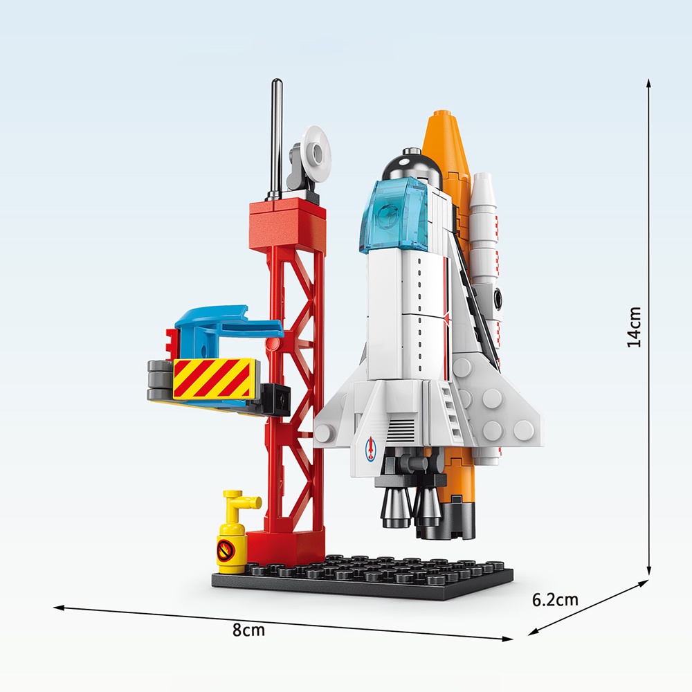 BP MART Bệ phóng tên lửa tàu con thoi mô hình đồ chơi cho trẻ em