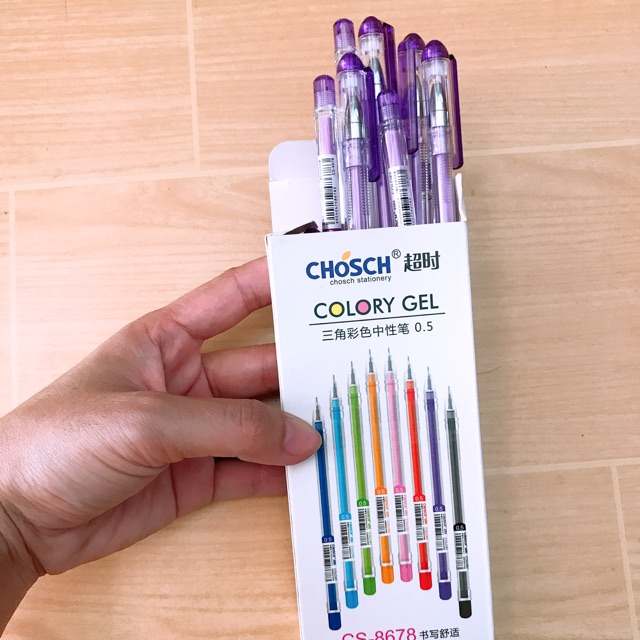 Hộp viết gel 12 cây