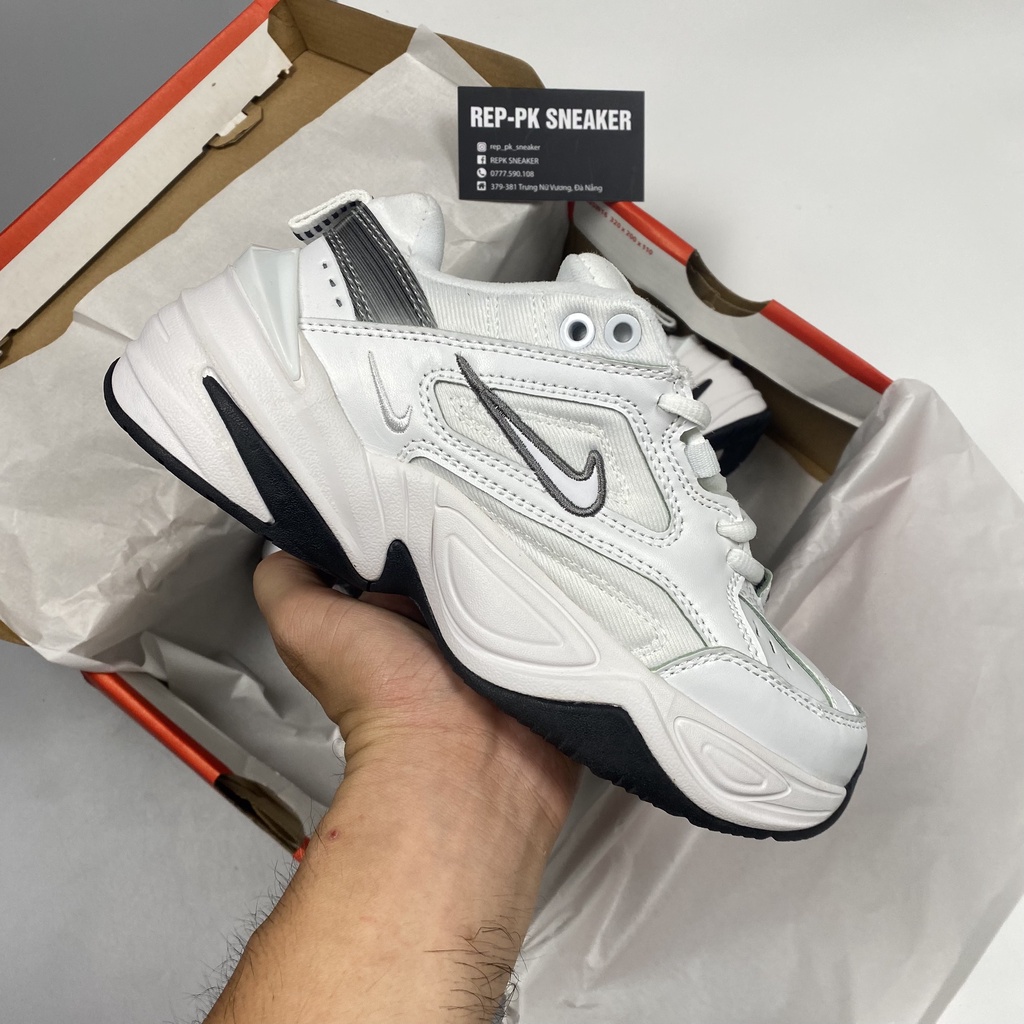 Giày chạy bộ M2K Trắng Đen - REPK Sneaker | Phiên bản 1:1 chuẩn