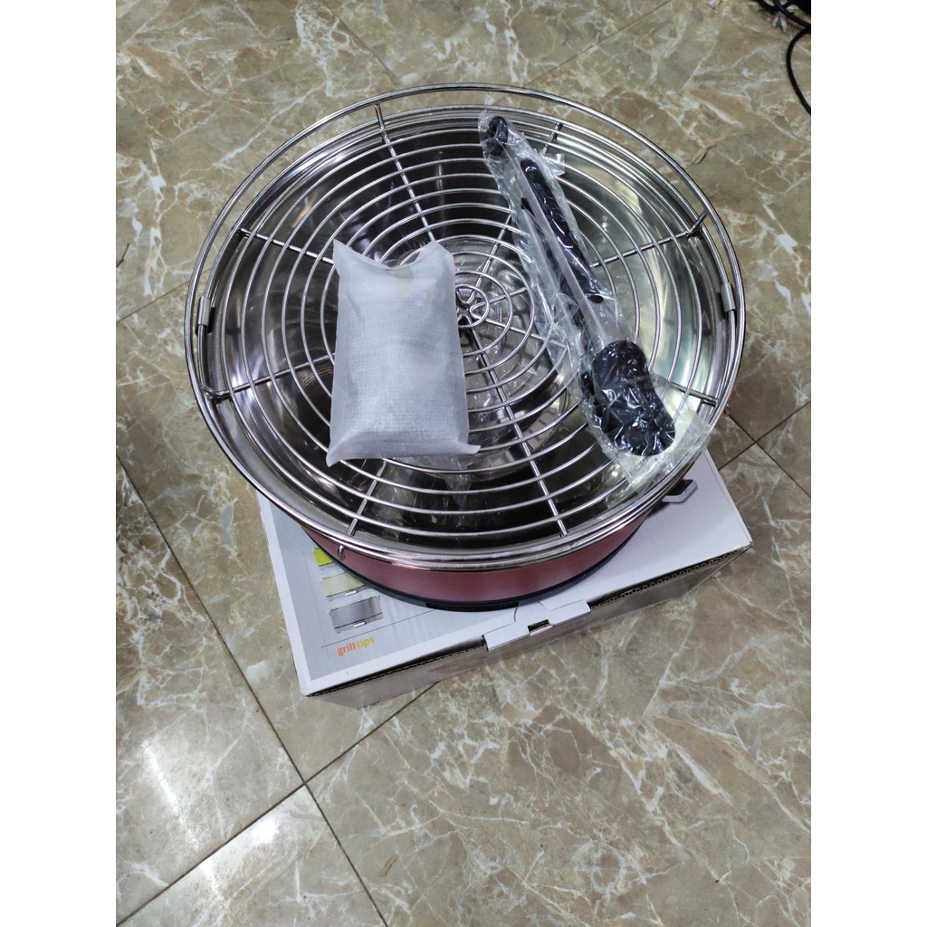 Bếp nướng than hoa ko khói pin sạc mayon hàng xuất khẩu