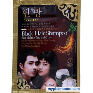 Combo 2 gói dầu gội nhân sâm đen tóc