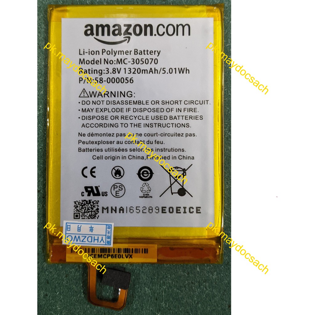 Pin Battery máy đọc sách Amazon Kindle Paperwhite, Voyage, Oasis, Keyboard, TẶNG KÈM bộ công cụ tháo máy