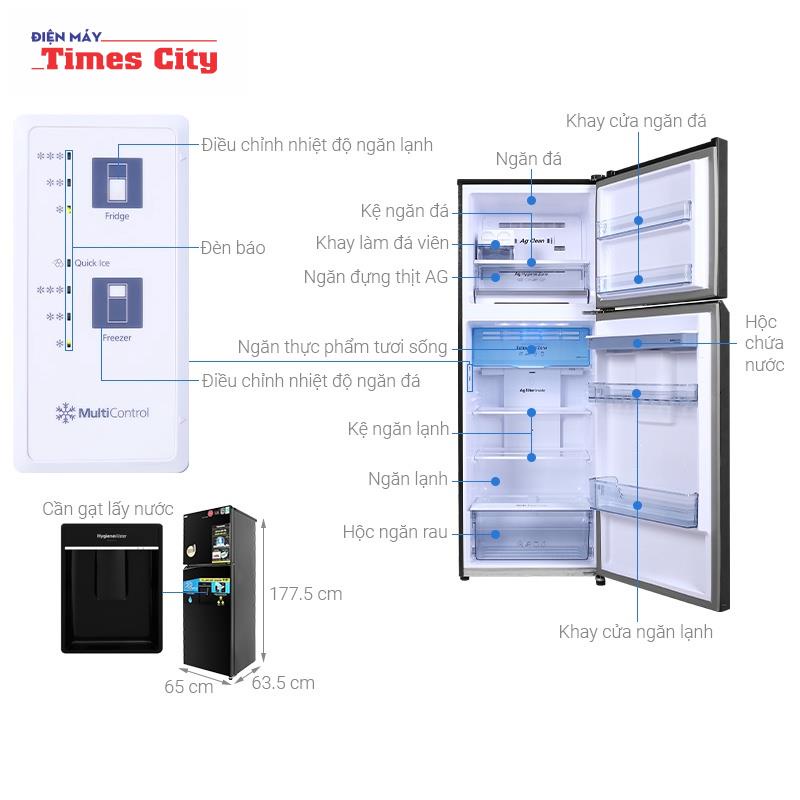 Tủ lạnh Panasonic Inverter 366 lít NR-TL381GPKV