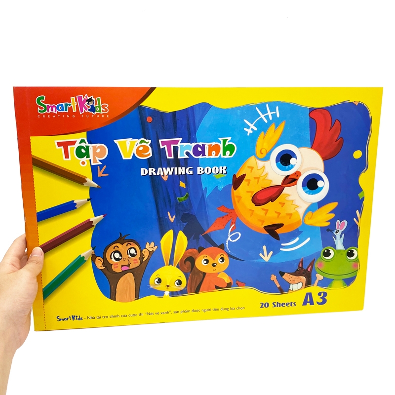 Tập Vẽ Tranh A3 SK-SB201 - Smart Kids