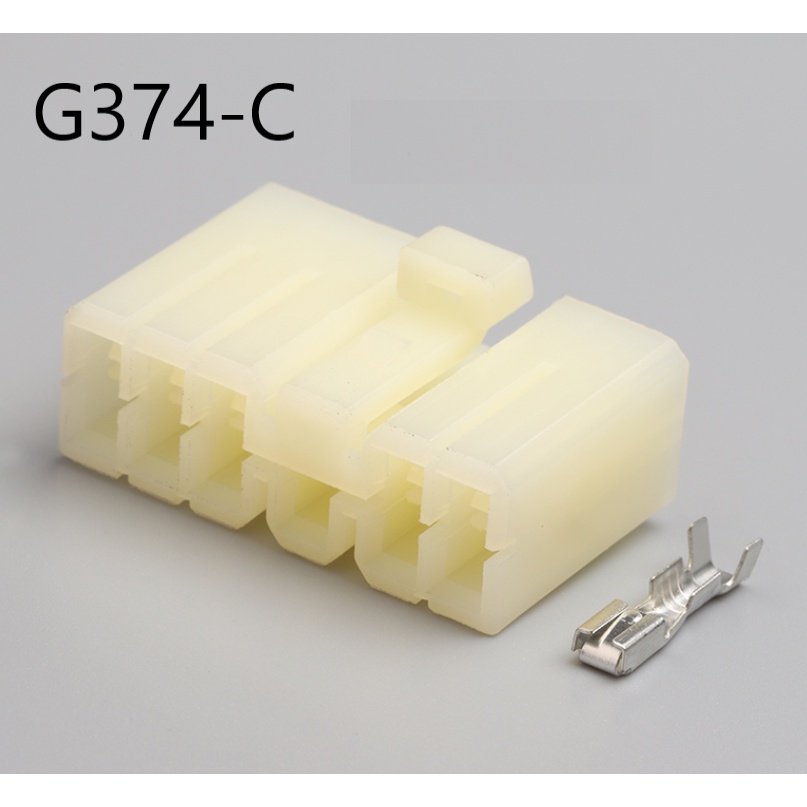 G374-Giắc cắm đầu nối ô tô 11 lỗ màu trắng 3mm