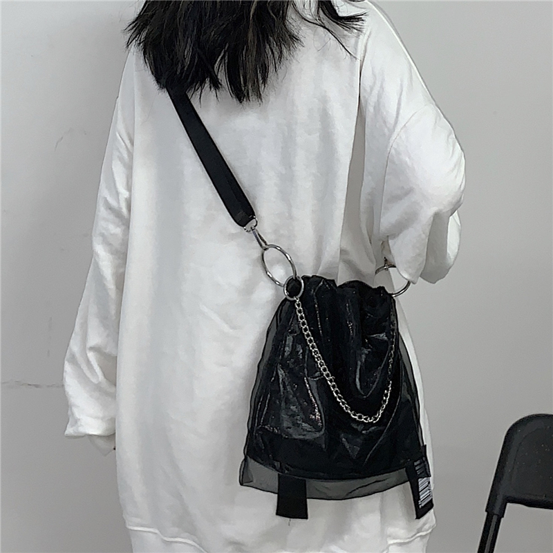 Túi Đeo Vai Phối Dây Kéo Cá Tính Thời Trang Cho Nữ | BigBuy360 - bigbuy360.vn