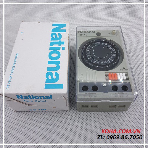 Timer hẹn giờ National TB118 - Rơle thời gian thực - đồng hồ hẹn giờ tốt nhất (Kèm Pin Lưu)