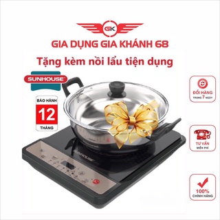 Bếp từ đơn sunhouse shd6160 công suất 1800w, tặng kèm nồi lẩu